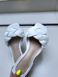 Шльопанці жіночі ARLEN Ш-Коса білі літо, шкіра натуральна 4681 36-40