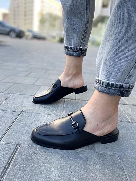 Шльопанці жіночі ZEMIRA Мюли/10115 чорні літо, шкіра натуральна 5079 36-40