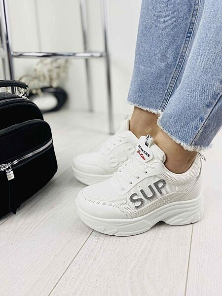 Кросівки жіночі 189-5 білі весна-літо, сіткаеко-шкіра 3171 37р.38р.39р.