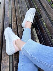 Кросівки жіночі KENTO 1569 перфоров. білий/пудра весна-літо натуральна шкір