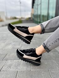 Кросівки жіночі OLLI T-2-Атиа чорні весна-осінь натуральна шкіра