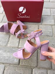 Босоніжки жіночі SANTINI 259311-218 фіолетовий літо, замша натуральна 3761 