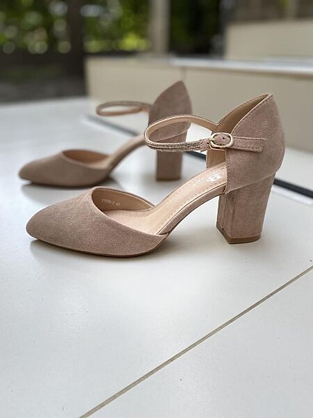 БосонІжки жіночі BASHILI 21929-2 пудра літо, еко-замша 4591 36-40