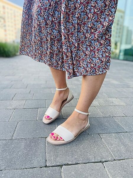 Босоніжки жіночі Tamei 0571-1 бежеві літо, шкіра натуральна 5262 36-40