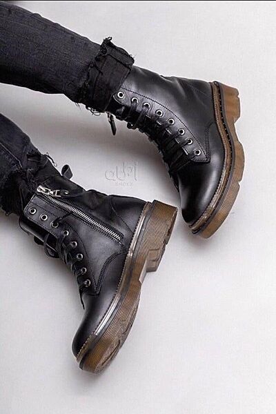 Черевики жіночі ABBI A-23 чорні зима, шкіра натуральна 2823 лише 38р.