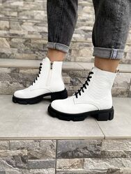 Черевики жіночі GREMMY 315 білий дракон весна-осінь, шкіра натуральна 4176 