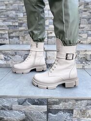 Черевики жіночі M. KRAFT K-60 бежеві зима, шкіра натуральна 4284 36-40