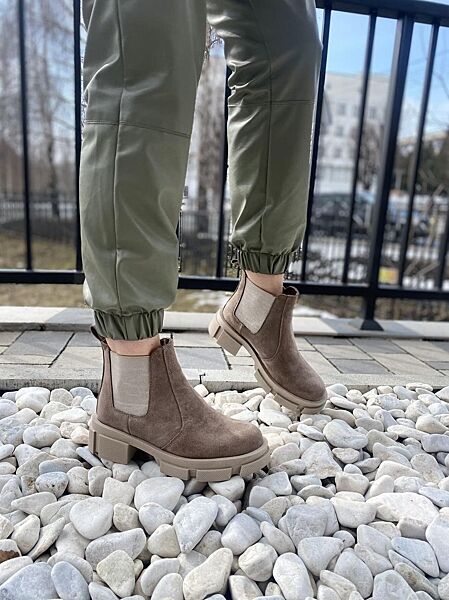 Черевики жіночі M. KRAFT 2033 капучіно весна-осінь, замша натуральна 4347