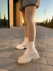 Черевики жіночі ARLEN БК-Дайвинг/1 бежеві зима, шкіра натуральна 4848 35-39