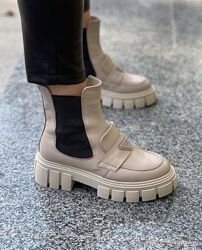 Черевики жіночі AVALON 606 капучіно зима, шкіра натуральна 4934 37р.38р.40р.