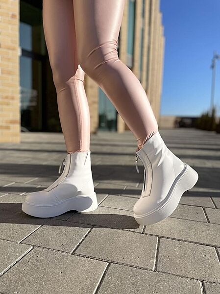 Черевики жіночі ARLEN БК-Астра3 білі зима, шкіра натуральна 4908