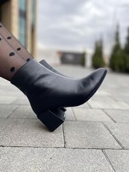 Черевики жіночі LIRIO HB302 чорні весна-осінь, шкіра натуральна 4819