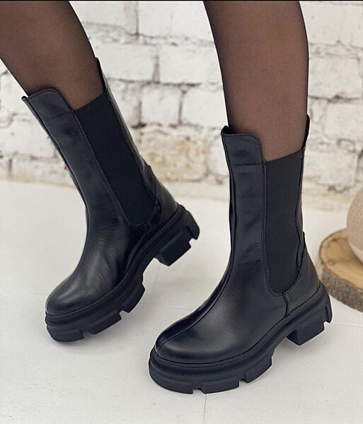 Черевики жіночі Mermaid 7890 чорні зима, шкіра натуральна 5212 36-41