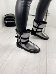 Угги жіночі ADA 19-1 срібні зима, еко-шкіра 1657 36р.39р.40р.