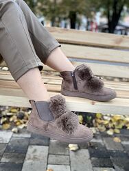 Черевики жіночі LX17-219 хакі зима, еко-замша 1143 36р.37р.38р.