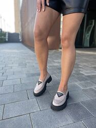 Лофери туфлі жіночі натуральна шкіра