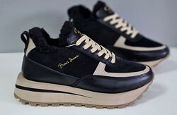 Кросівки жіночі BROXCI LA чорнікофе зима, шкіразамша натуральна 5211 37р.40