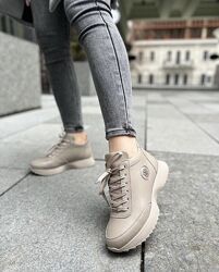 Кросівки жіночі MASIS C-650 капучіно зима, шкіра натуральна 5298 38р.39р.40