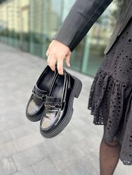 Туфлі жіночі GREMMY 200/3 чорні весна-осінь, шкіра лакована 5289