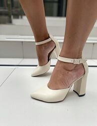 Босоножки женские WRIGHT 9535 бежевые лето, кожа натуральная 4507