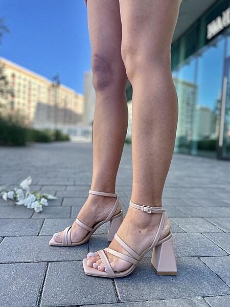 Босоножки женские SANTINI 807381-14 бежевые лето, натуральная кожа 5274