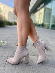 Черевики жіночі SANTINI 953549-21 пудра весна-осінь, замша натуральна 2944 