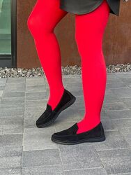 Лофери жіночі Daragani M 280 чорні весна-осінь, замша натуральна 5351