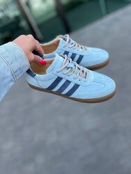 Кеди жіночі M. KRAFT 408 блакитні весна-осінь, замша натуральна 5420