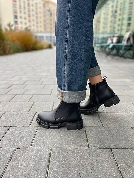 Черевики жіночі ARTO 102 чорні зима, шкіра натуральна 5222