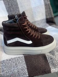 Кросівки жіночі MOLLY 243 коричневі зима, замша натуральна 5674