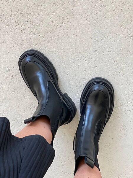 Черевики жіночі KATI SHOES 314 чорні зима, шкіра натуральна 5712