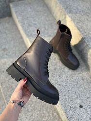 Черевики жіночі Notta bene B-0124 коричневі зима, шкіра натуральна 5713