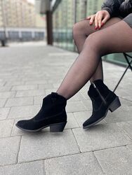 Черевики жіночі EDAN 1K чорні зима, замша натуральна 5689