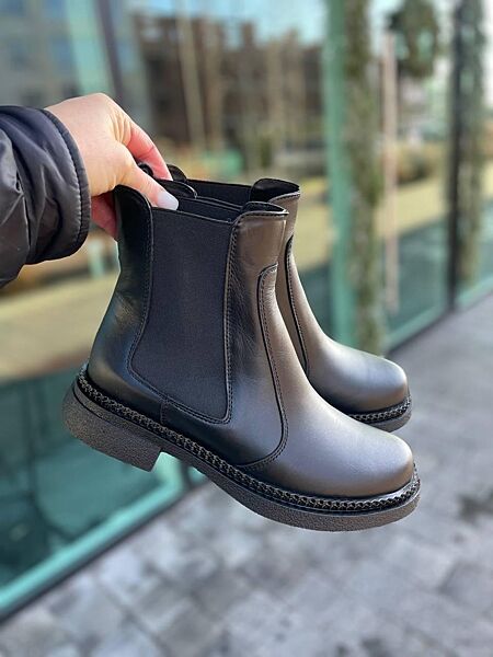 Черевики жіночі EDAN 117 чорні зима, шкіра натуральна 5740