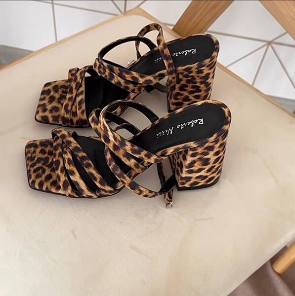 Босоніжки жіночі Roberto netti 2754/8/1 леопард літо, шкіра натуральна 5423