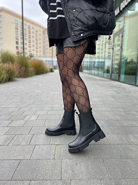 Черевики жіночі BIZONI 215/1 чорні зима, шкіра натуральна 5646