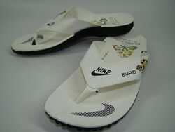 Вьетнамки мужские Nike Турция искусственная кожа белый 40-45р код 7040