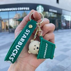 Старбакс брелок Starbucks медведь креативный мультяшный брелок подвеска