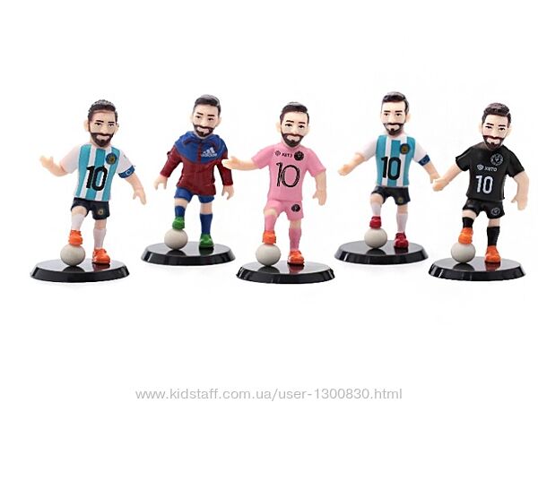 Месси набор фигурок футбол Лионель Месси Lionel Messi 5шт фигурки 9см