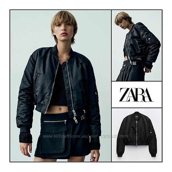  Куртка бомбер S Zara нова колекція весна демісезонна утеплена жіноча