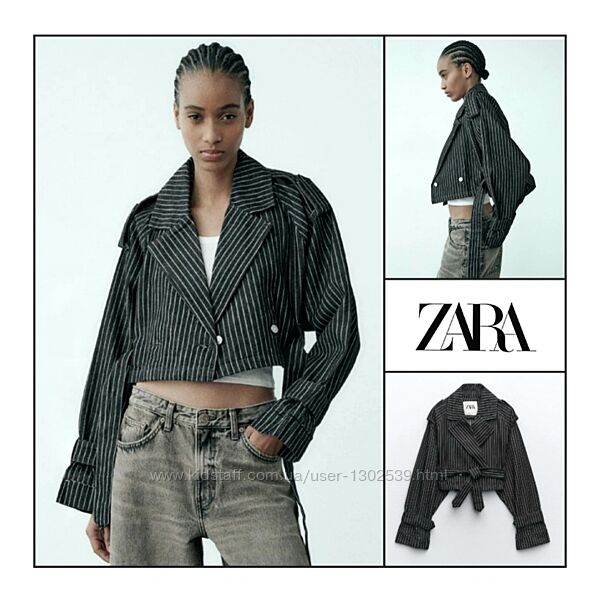 Тренч джинсовий XS-S Zara жіночий нова колекція жакет куртка джинсова