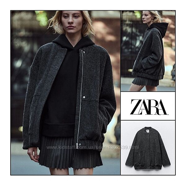 Бомбер L Zara Італія жіночий демі куртка весняна демісезонна жіноча женская