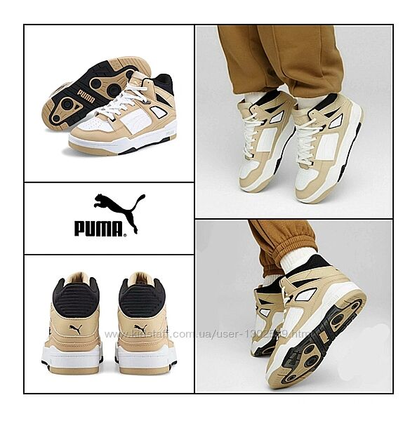 Високі кросівки 38 Puma осінь-зима шкіряні жіночі черевики оригінал хайтопи