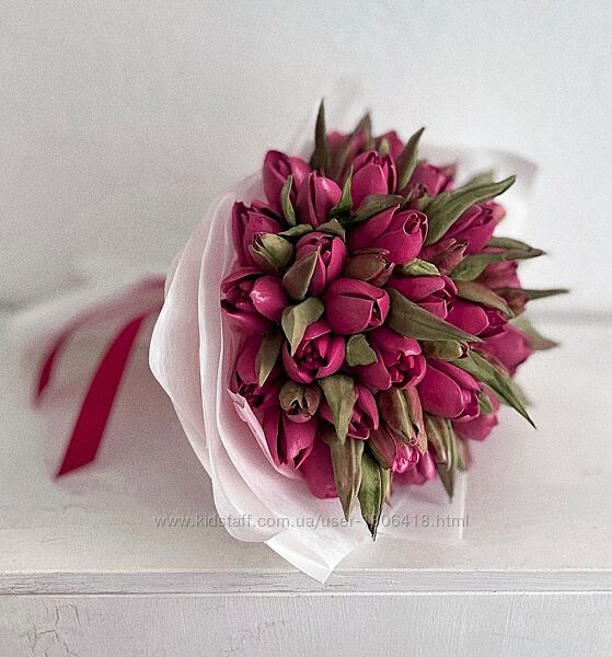 Тюльпаны из зефира - Мирослава Садовая zefir. mira