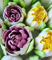 Зефирная флористика Махровые зефирные тюльпаны - Ляйсян Казыргалина