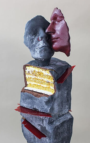 Любовь Ки cakeitnsk  - Вебинар по созданию торта-скульптуры в виде камня 