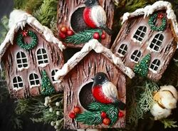 Мастер-класс по росписи новогодних пряников Домики - Евгения Локтева