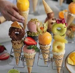 Чизкейки в вафельном рожке - Анастасия Сдобникова