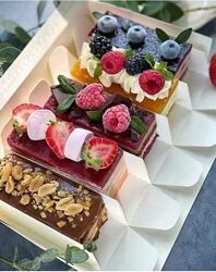 Муссовые нарезные пирожные. 10 вкусов Анастасия Коновалова nastasyacakes
