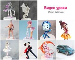 Видео уроки Лепка фигурок из сахарной пасты на торт Денис Зуев